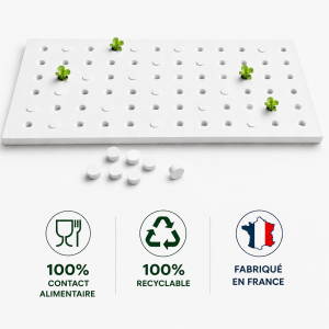 Plaque DWC alimentaire (1 à 84 trous) - 118×49 cm