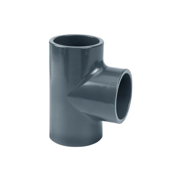 Raccord en T 90° FF à coller PVC pression