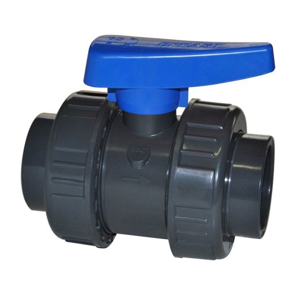 Robinet vanne à bille double écrou PVC